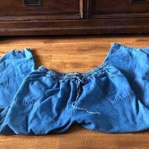 Vintage Casual Designs 100% cotton straight leg pull on jeans in size 1x